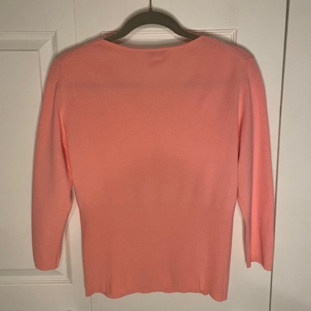 Ann Taylor Loft 3/4 Sleeve V-neck Sweater - Picture 3 of 3